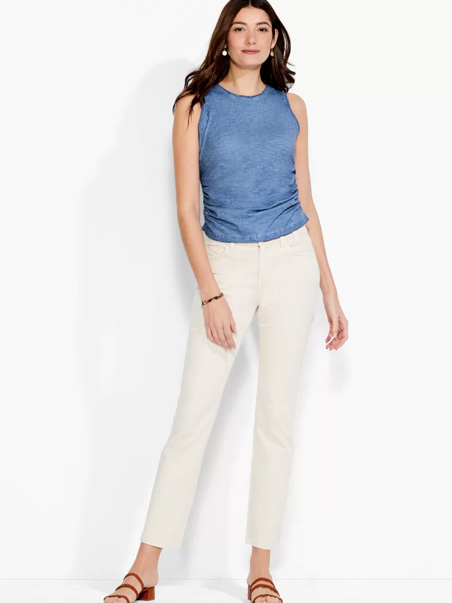 nzt_crew_ruched_tank_3-1.webp NIC+ZOE Nzt Crew Ruched Tank^Women Knit Tops + Tees