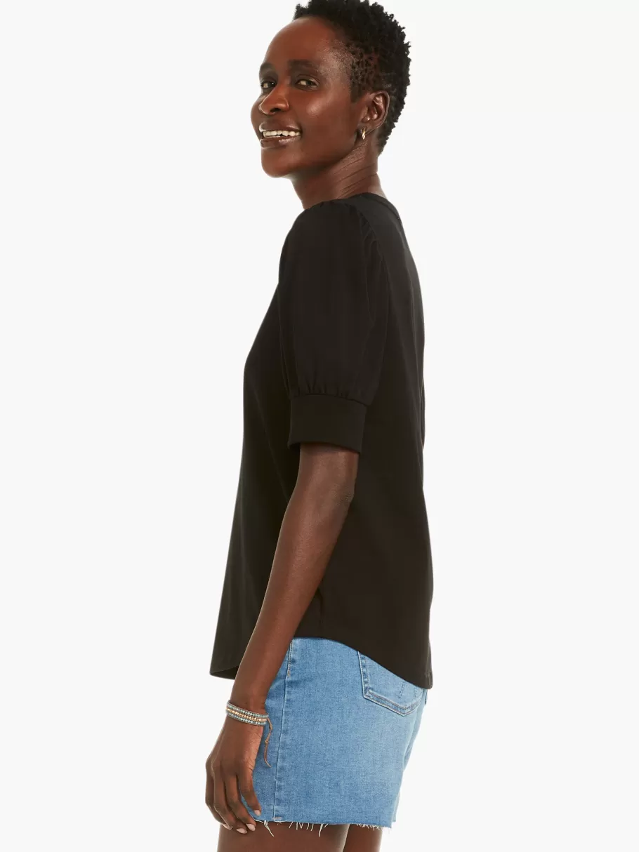 NIC+ZOE Nzt Elbow Sleeve Split Neck Tee^Women Knit Tops + Tees