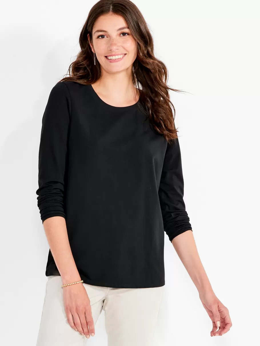 NIC+ZOE Nzt Long Sleeve Crew Tee^Women Knit Tops + Tees