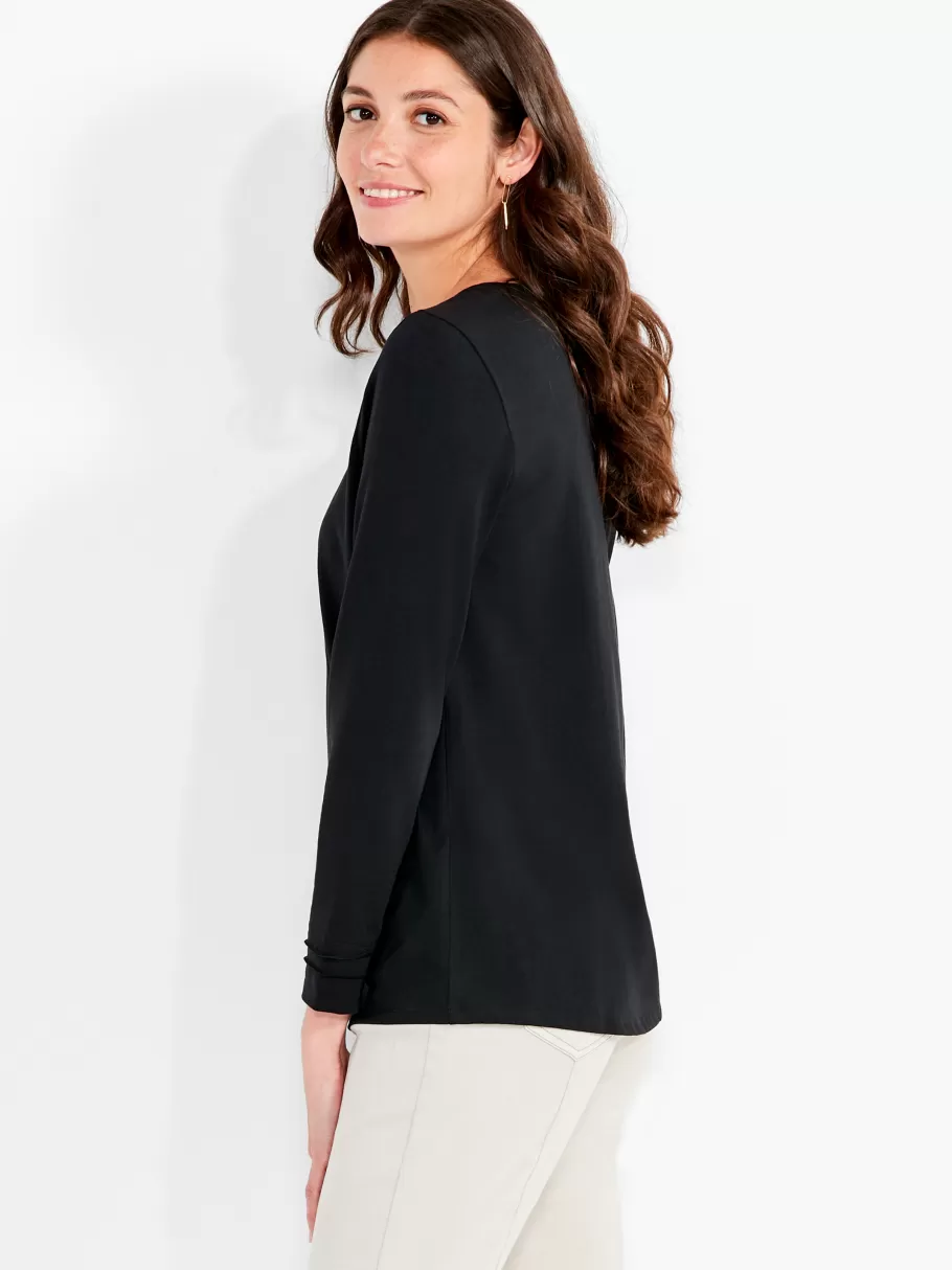 NIC+ZOE Nzt Long Sleeve Crew Tee^Women Knit Tops + Tees