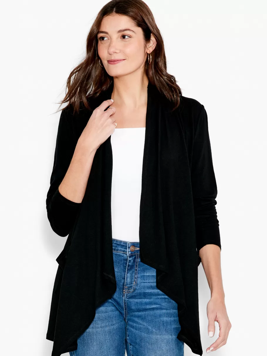 NIC+ZOE Nzt Long Sleeve Drape Cardigan^Women Knit Tops + Tees