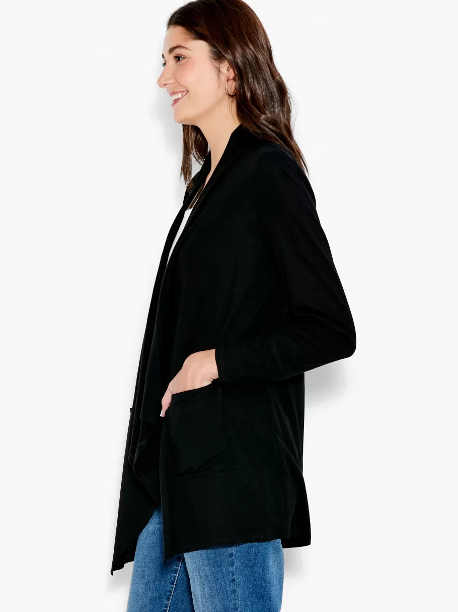 NIC+ZOE Nzt Long Sleeve Drape Cardigan^Women Knit Tops + Tees