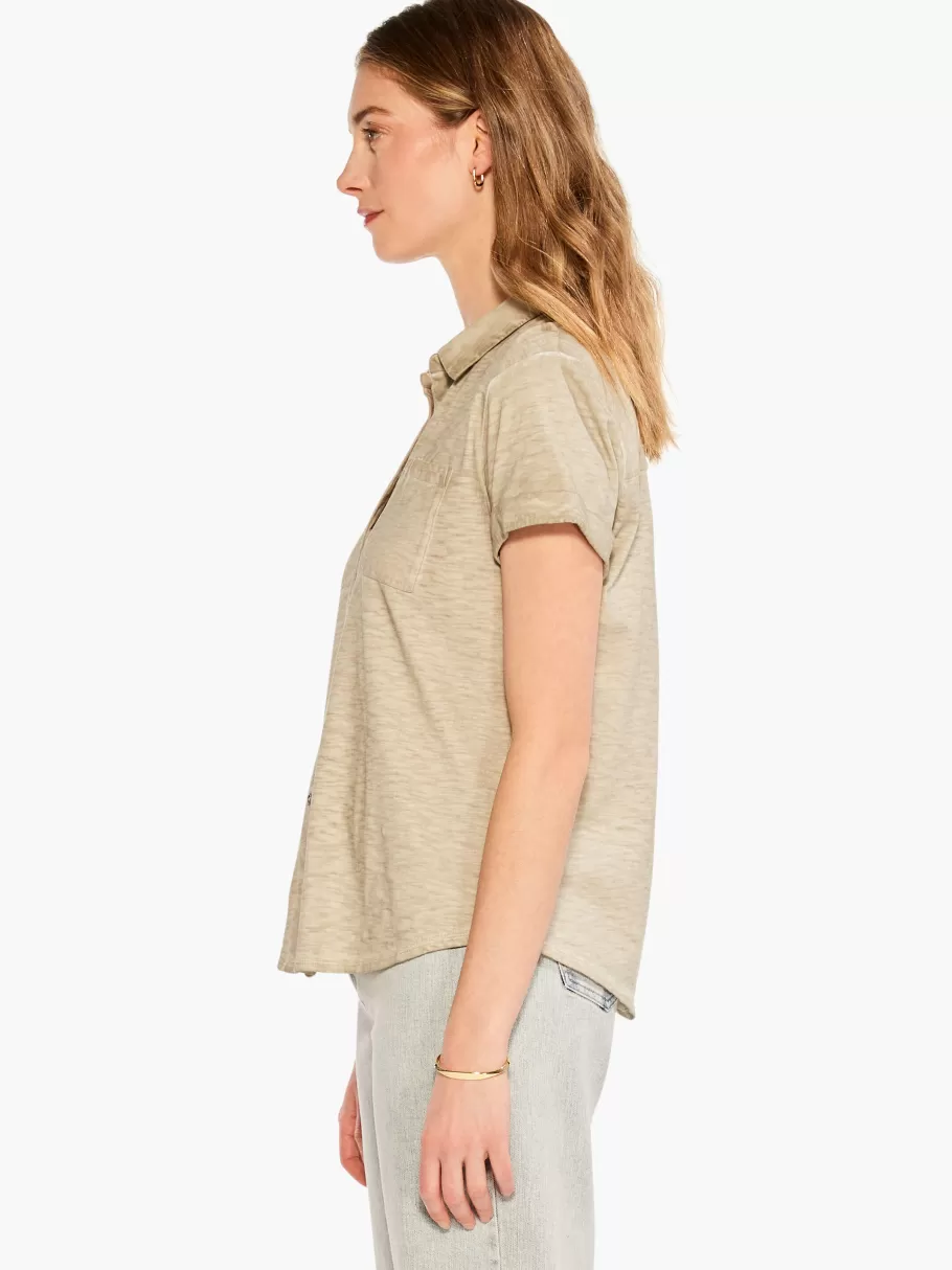 NIC+ZOE Nzt Short Sleeve Pocket Shirt^Women Knit Tops + Tees