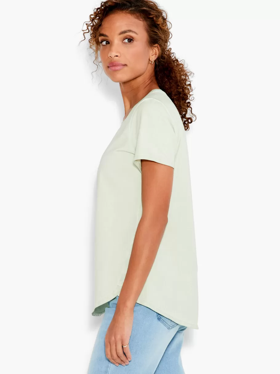 NIC+ZOE Nzt Short Sleeve Shirt Tail Crew Tee^Women Knit Tops + Tees
