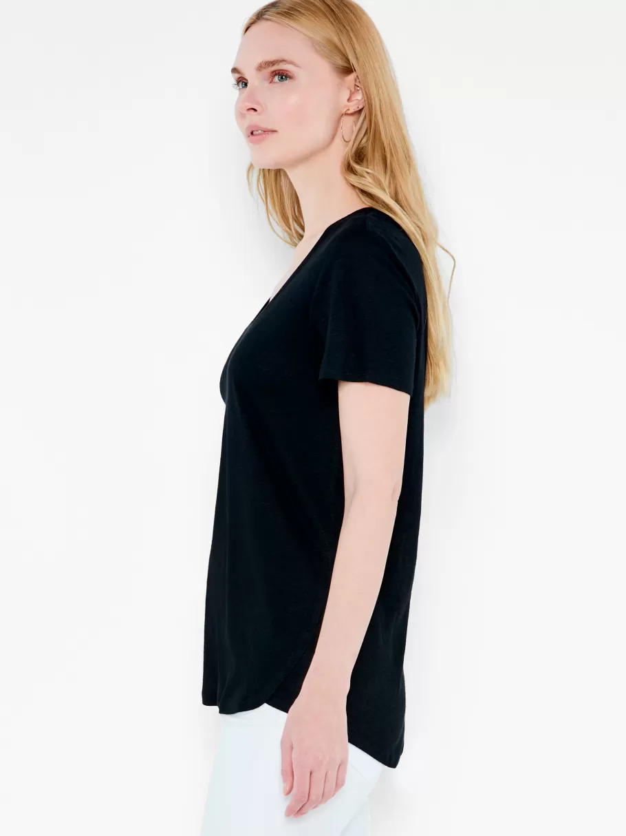 NIC+ZOE Nzt Short Sleeve Shirt Tail Scoop Tee^Women Knit Tops + Tees