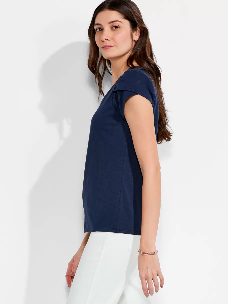 NIC+ZOE Nzt Short Sleeve Tulip Sleeve Scoop Tee^Women Knit Tops + Tees
