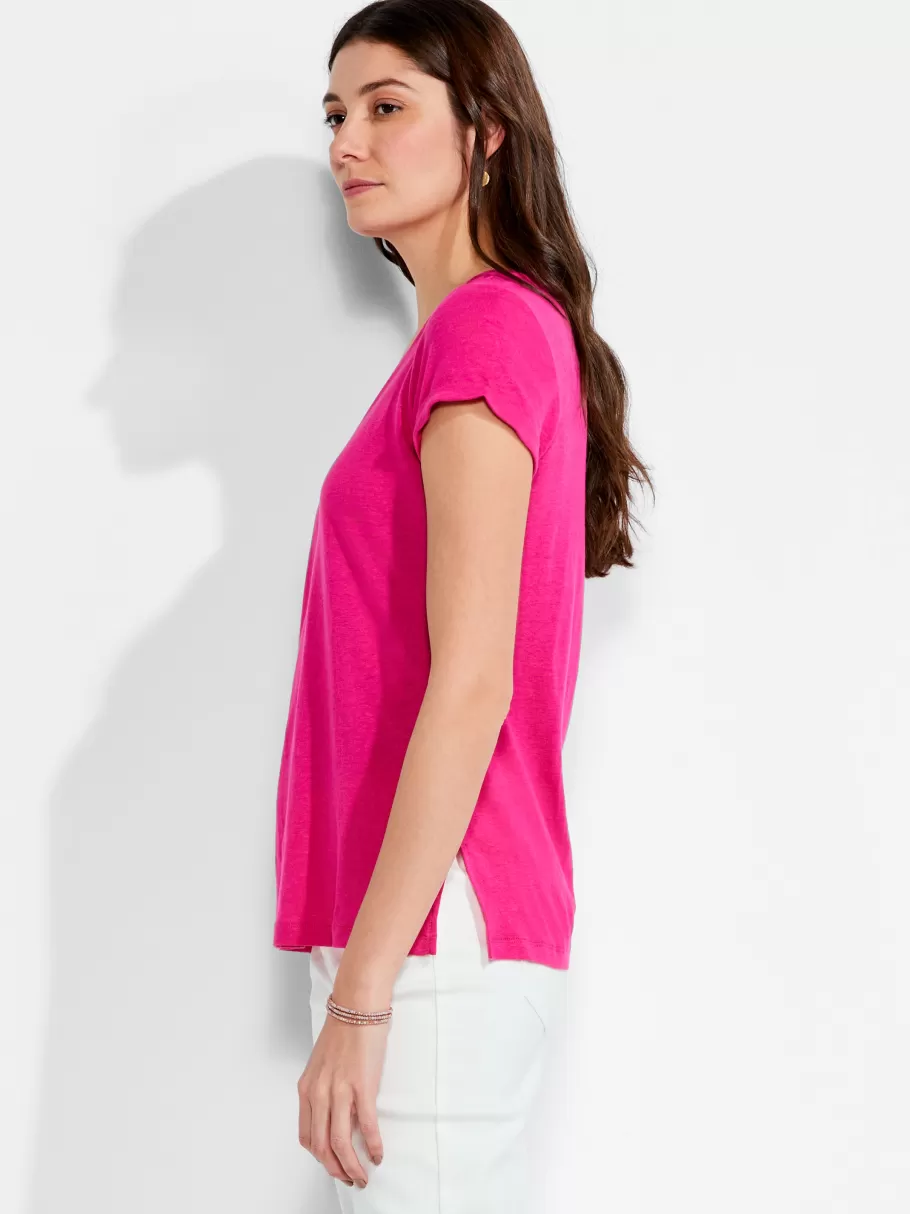 NIC+ZOE Nzt Short Sleeve V Tee^Women Knit Tops + Tees