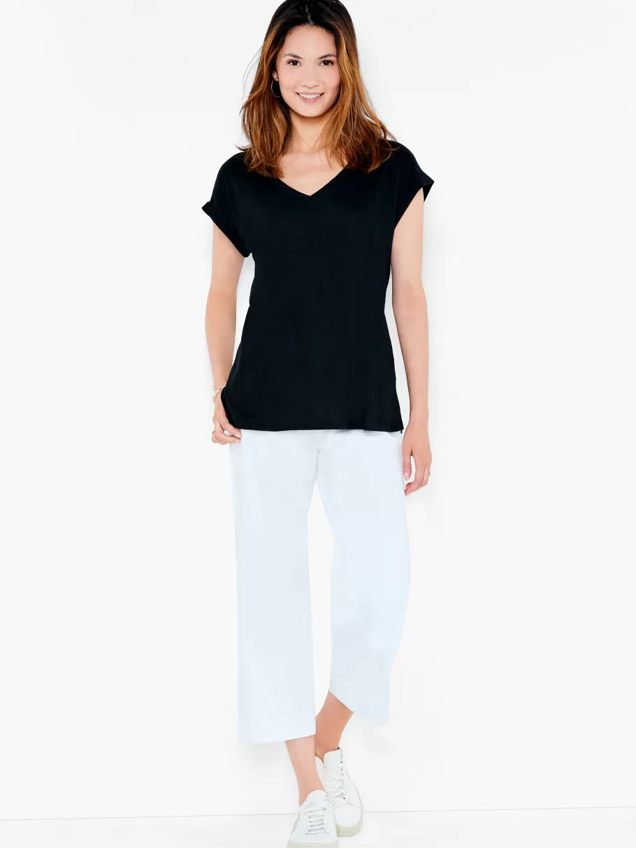 nzt_short_sleeve_vneck_tee_3.webp NIC+ZOE Nzt Short Sleeve V-Neck Tee^Women Knit Tops + Tees