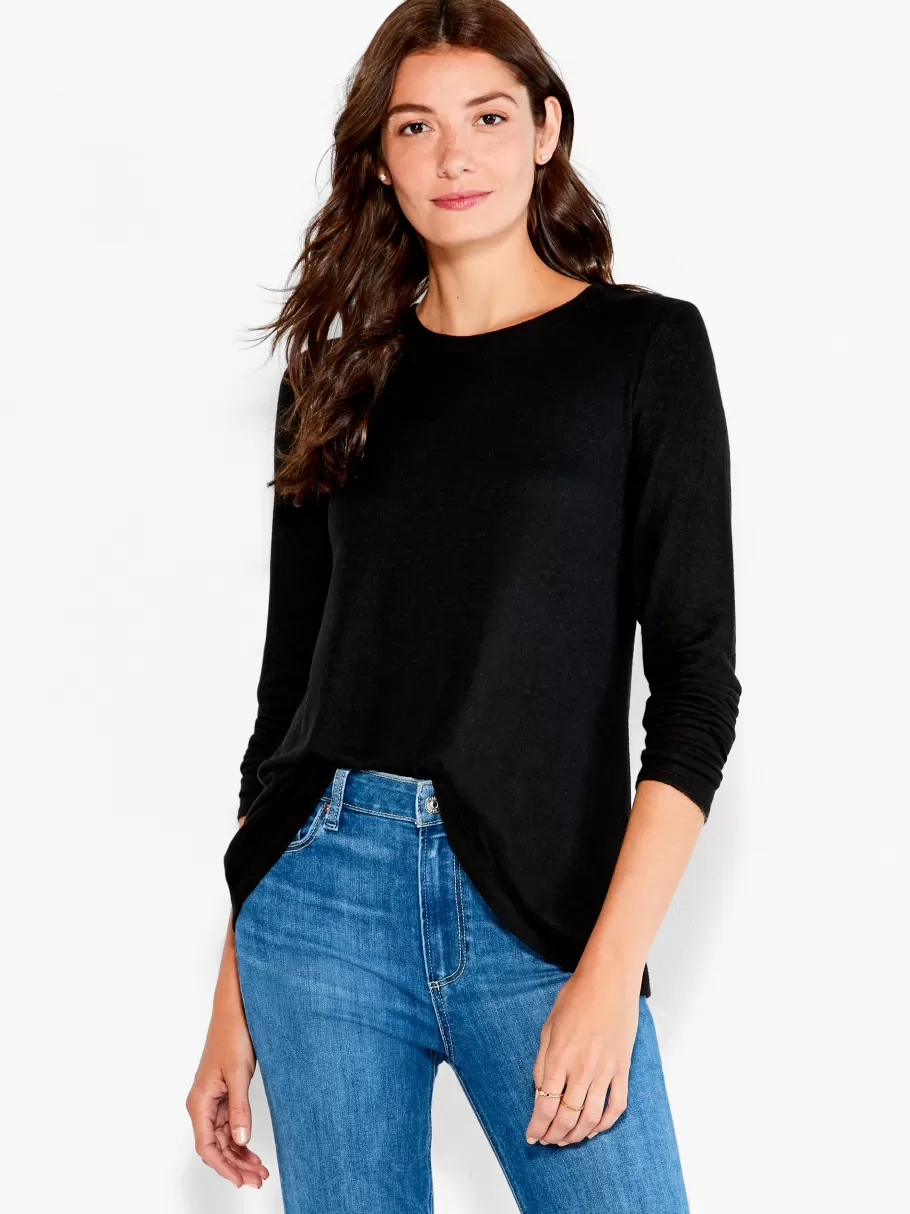 NIC+ZOE Nzt Sweet Dreams Long Sleeve Crew Tee^Women Knit Tops + Tees
