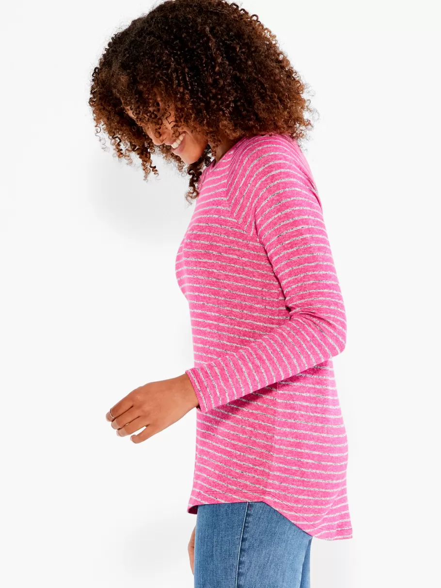 NIC+ZOE Nzt Sweet Dreams Long Sleeve Striped Tee^Women Knit Tops + Tees