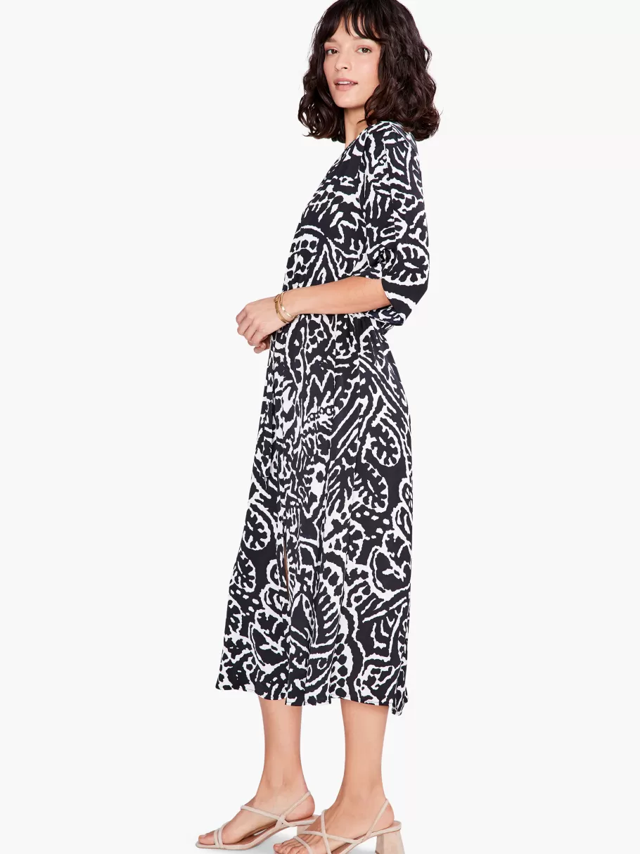NIC+ZOE Onyx Stamp Dress^Women Dresses + Skirts