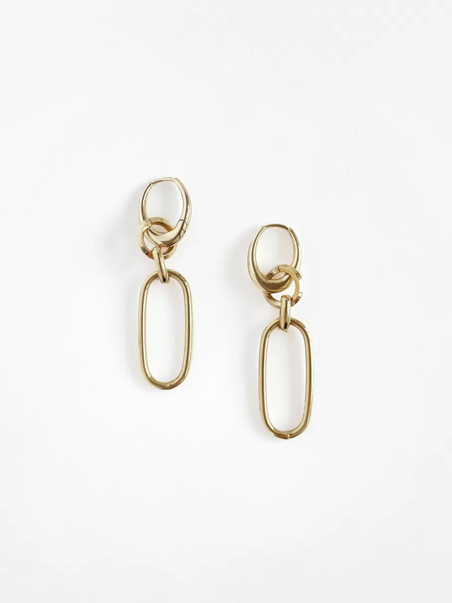 NIC+ZOE Paula Rosen - Paper Clip Overlay Earrings^Women Jewelry