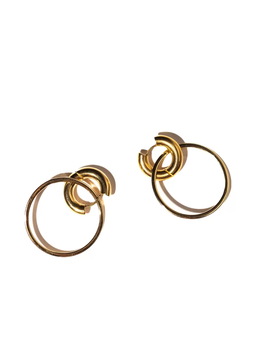 NIC+ZOE Paula Rosen - Single Hoop Overlay Earrings^Women Jewelry