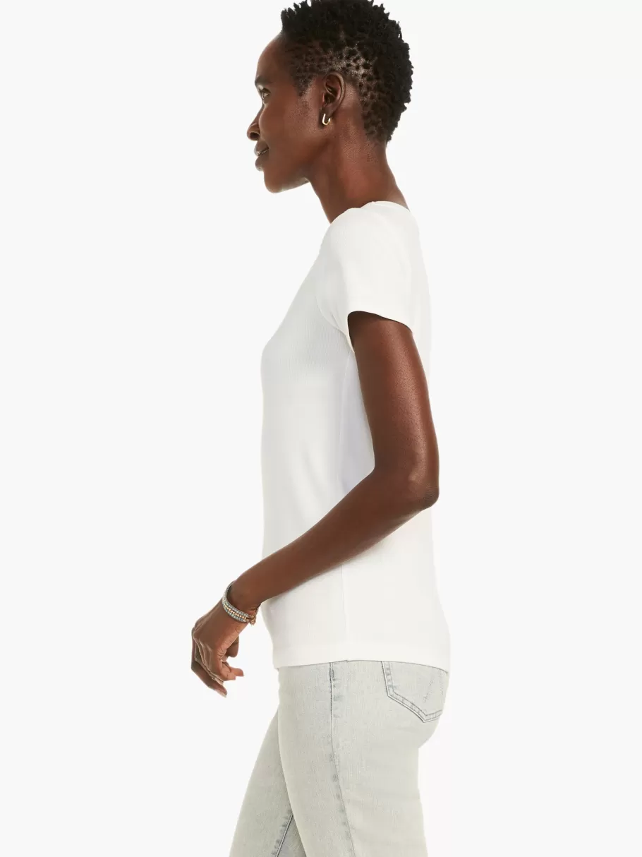 NIC+ZOE Perfect Knit Rib Short Sleeve Crew Tee^Women Knit Tops + Tees