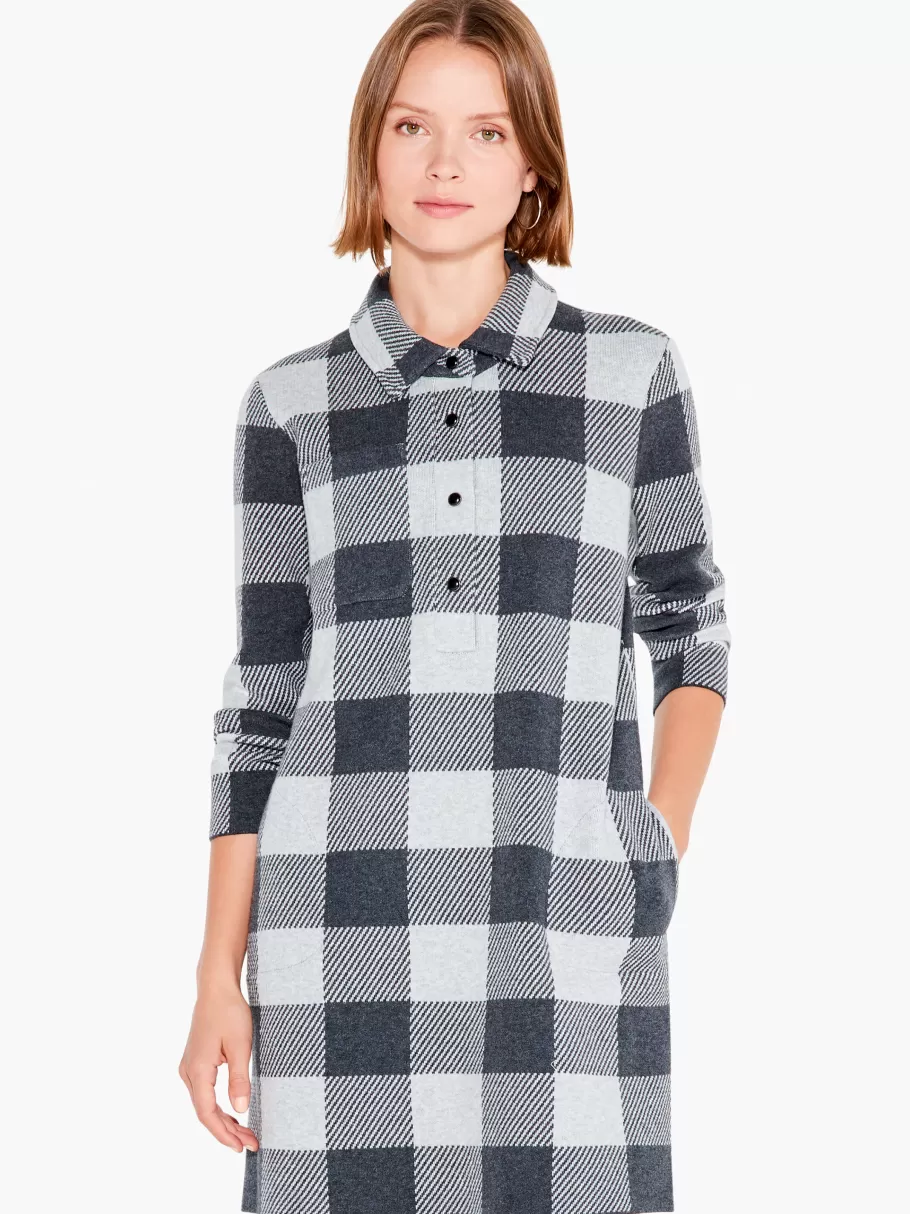 NIC+ZOE Plaid Knit Dress^Women Dresses + Skirts