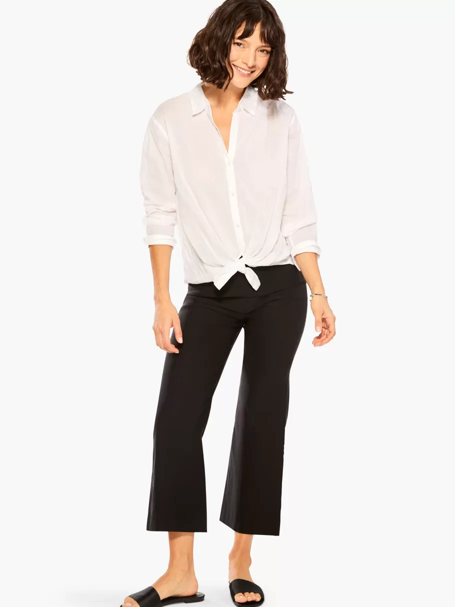 NIC+ZOE Polished Wonderstretch Wide-Leg Crop Pant^Women Pants