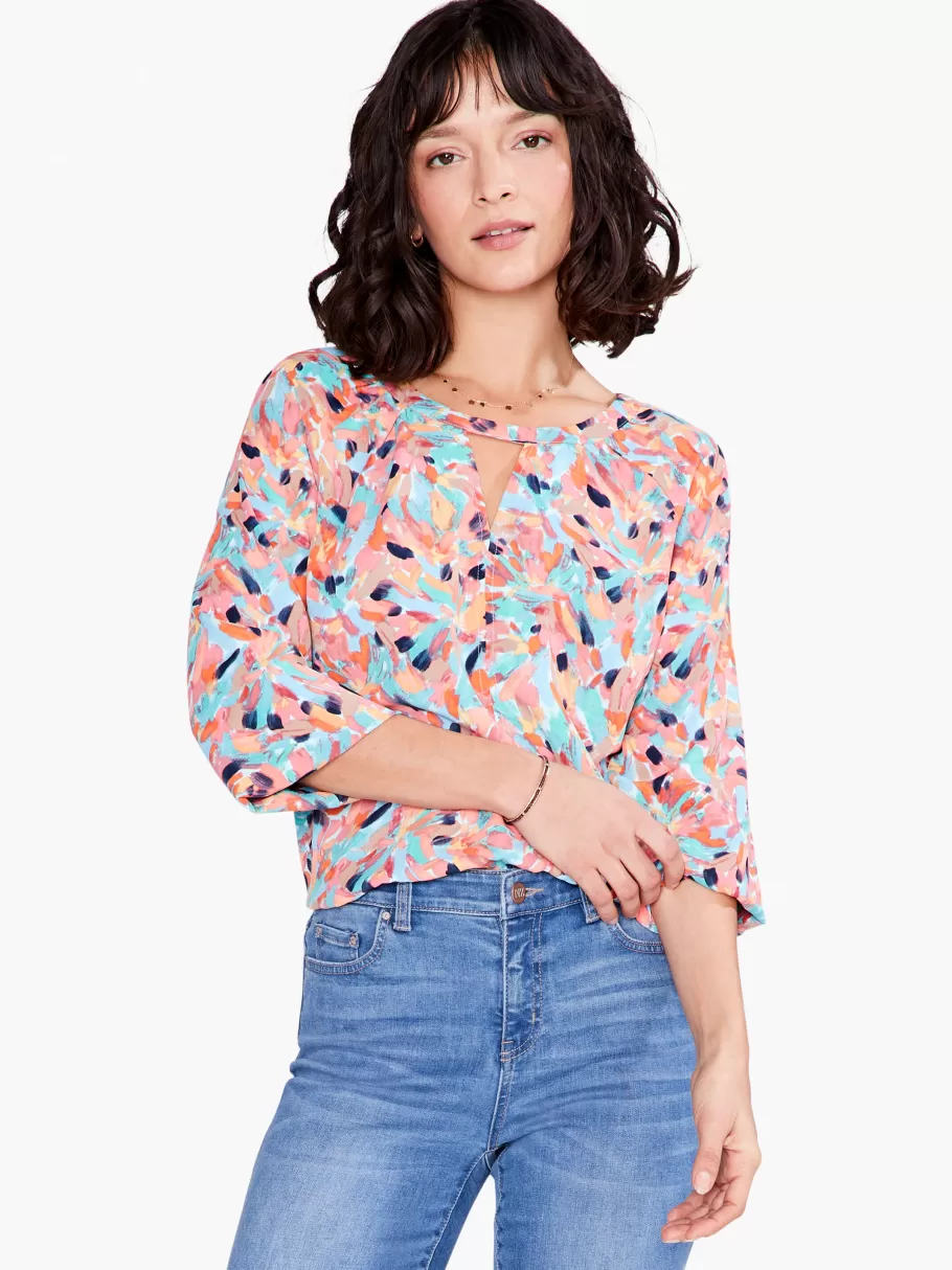 NIC+ZOE Punchy Petals Top^Women Shirts + Blouses
