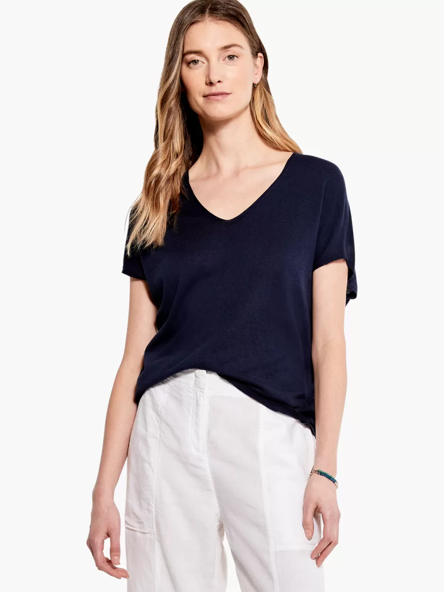 NIC+ZOE Relaxed V Sweater Tee^Women Sweaters
