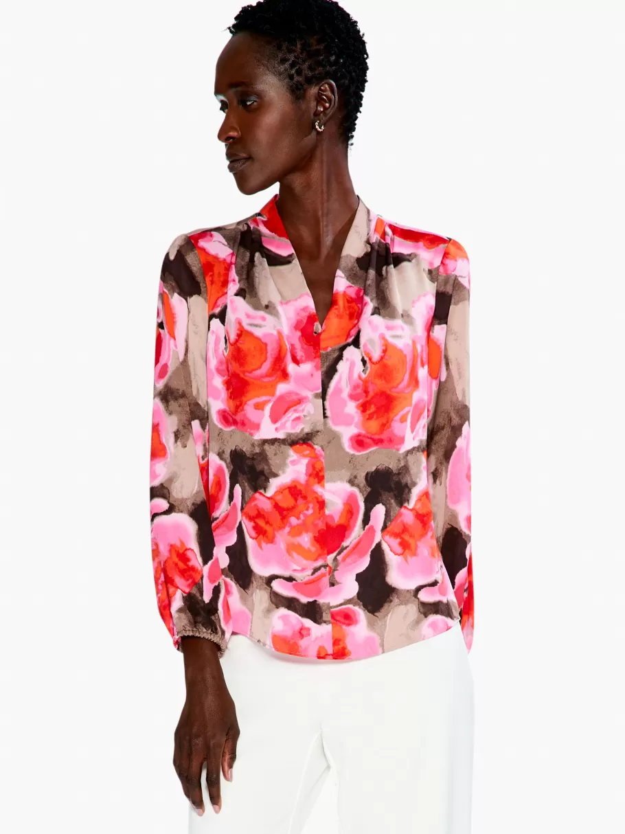 NIC+ZOE Rosy Outlook Top^Women Shirts + Blouses