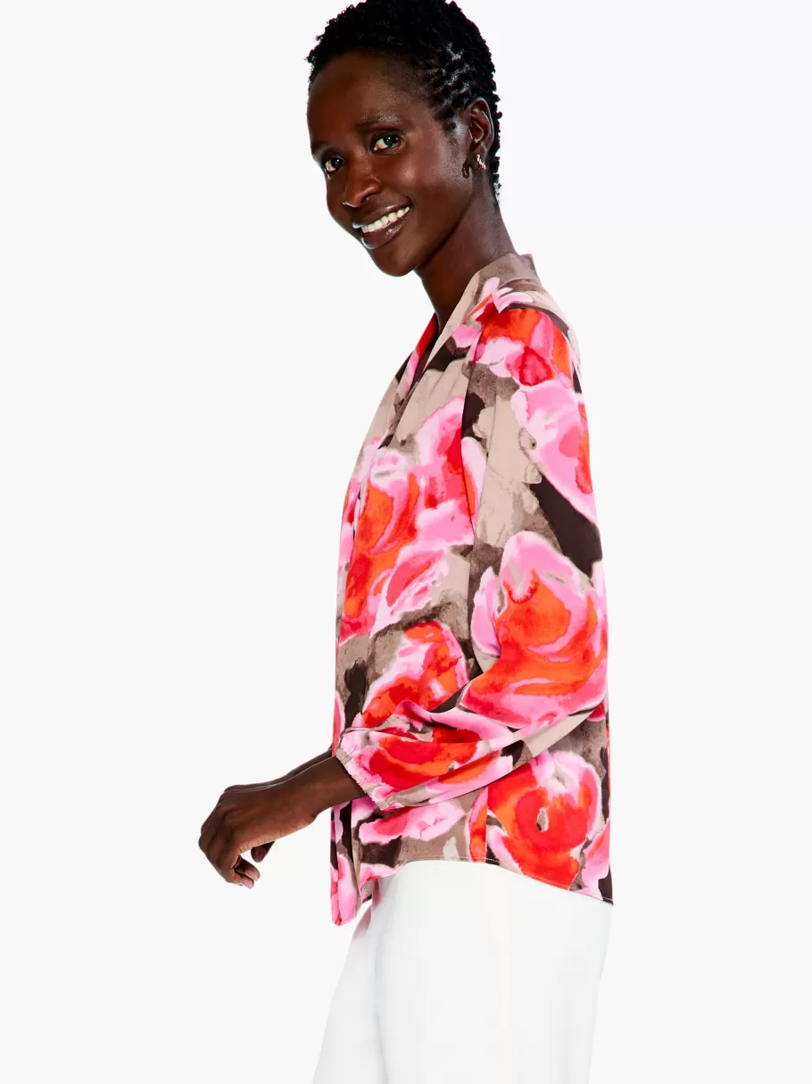 NIC+ZOE Rosy Outlook Top^Women Shirts + Blouses
