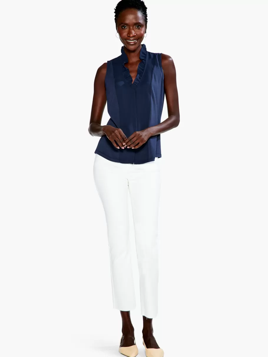 ruffled_around_tank_3.webp NIC+ZOE Ruffled Around Tank^Women Knit Tops + Tees
