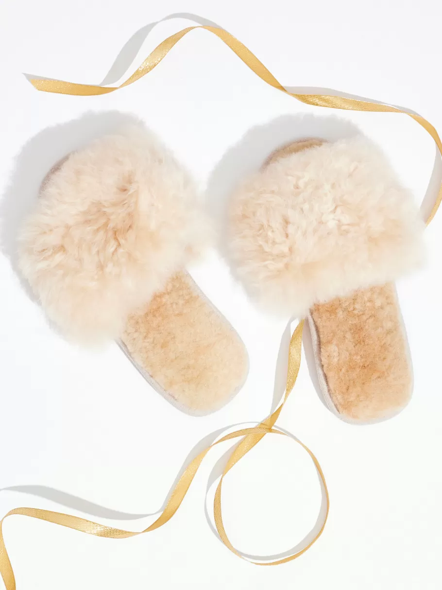NIC+ZOE Samantha Holmes - Alpaca Fur Slides^Women Footwear