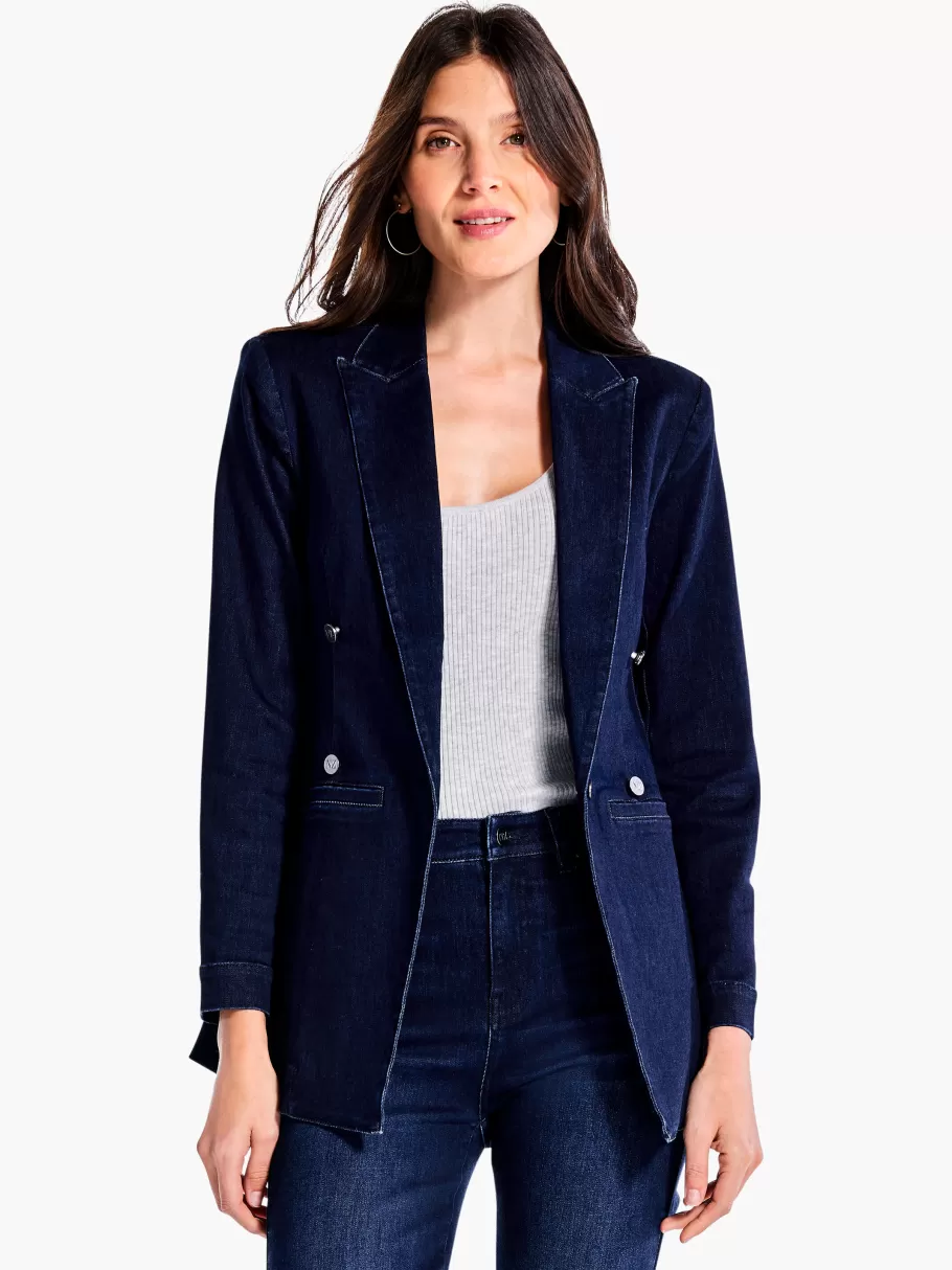 NIC+ZOE Soft As Butter Denim Blazer^Women Jackets + Blazers