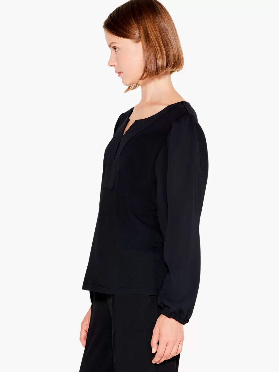 NIC+ZOE Statement Sleeve Top^Women Knit Tops + Tees