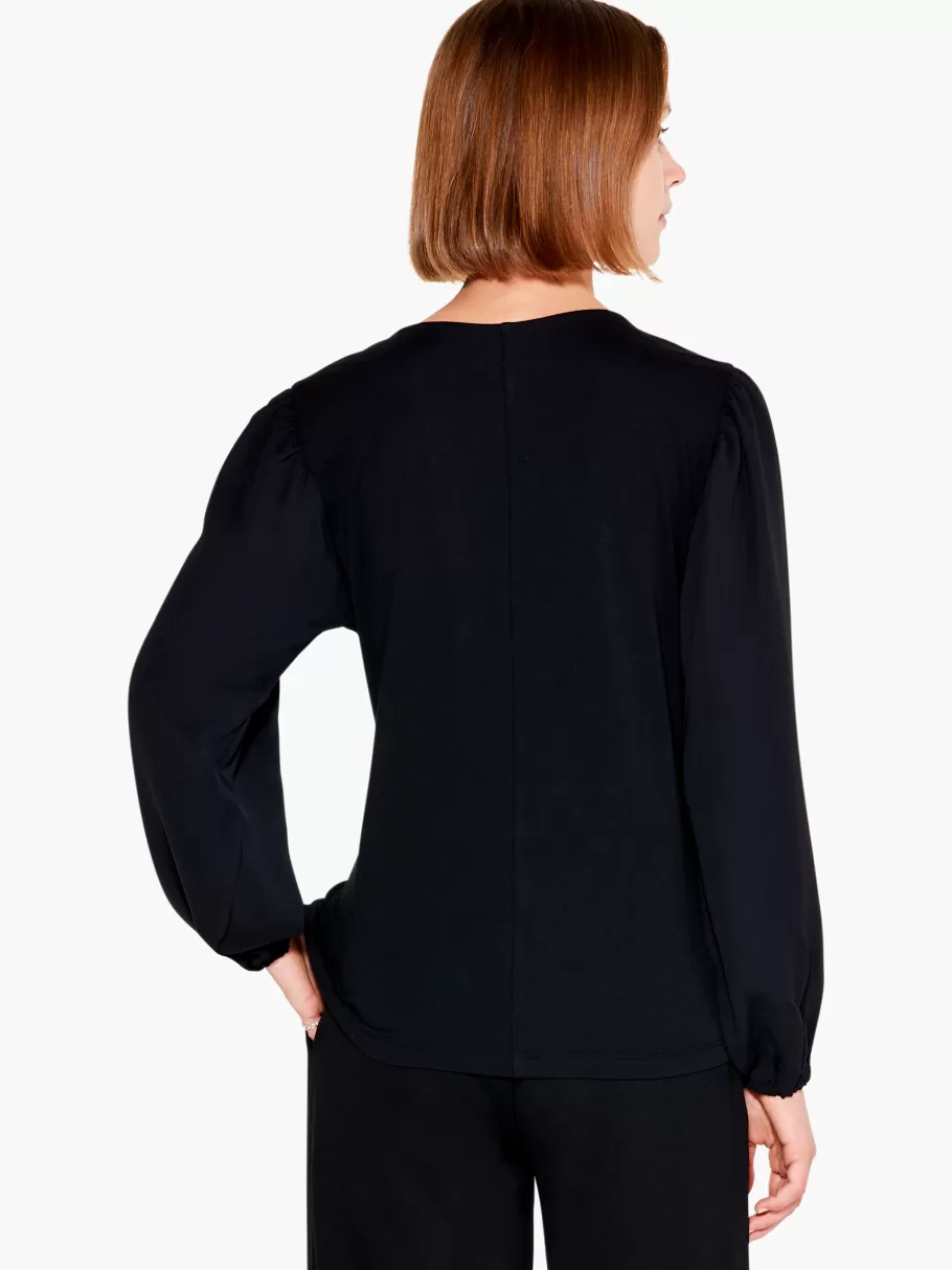statement_sleeve_top_2.webp NIC+ZOE Statement Sleeve Top^Women Knit Tops + Tees