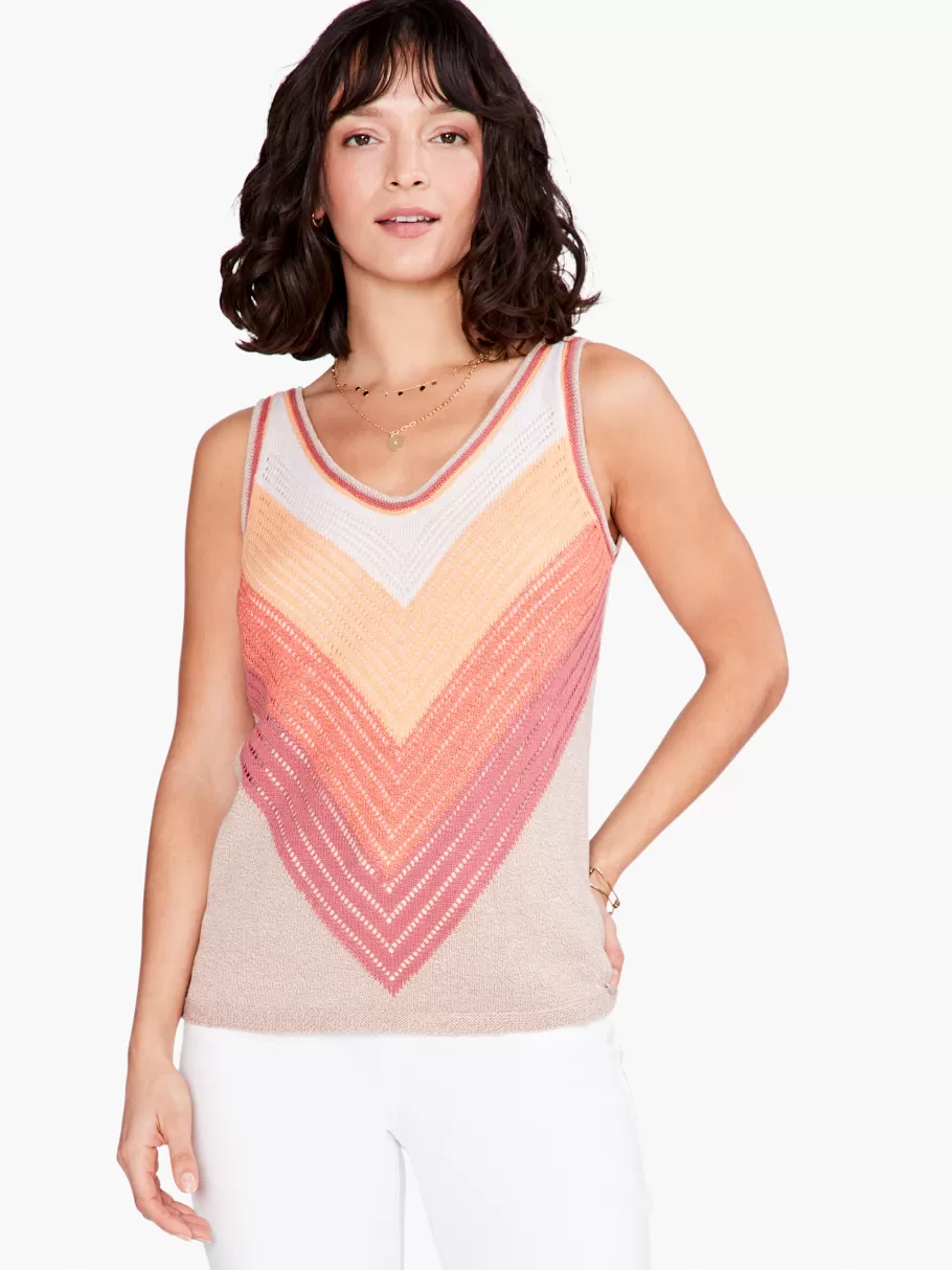 NIC+ZOE Sun Ray Crochet Tank^Women Sweaters