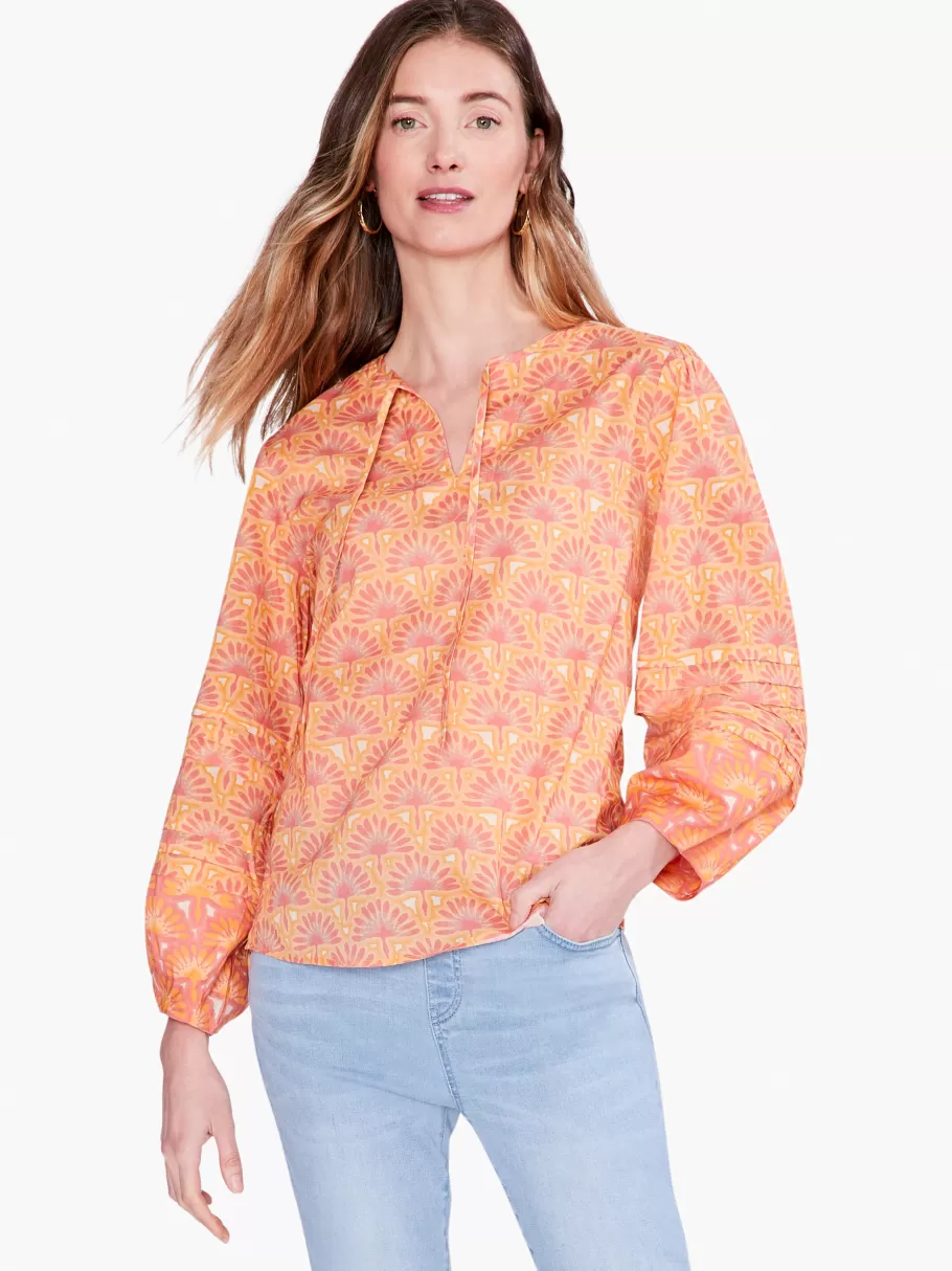 NIC+ZOE Swan Rays Top^Women Shirts + Blouses