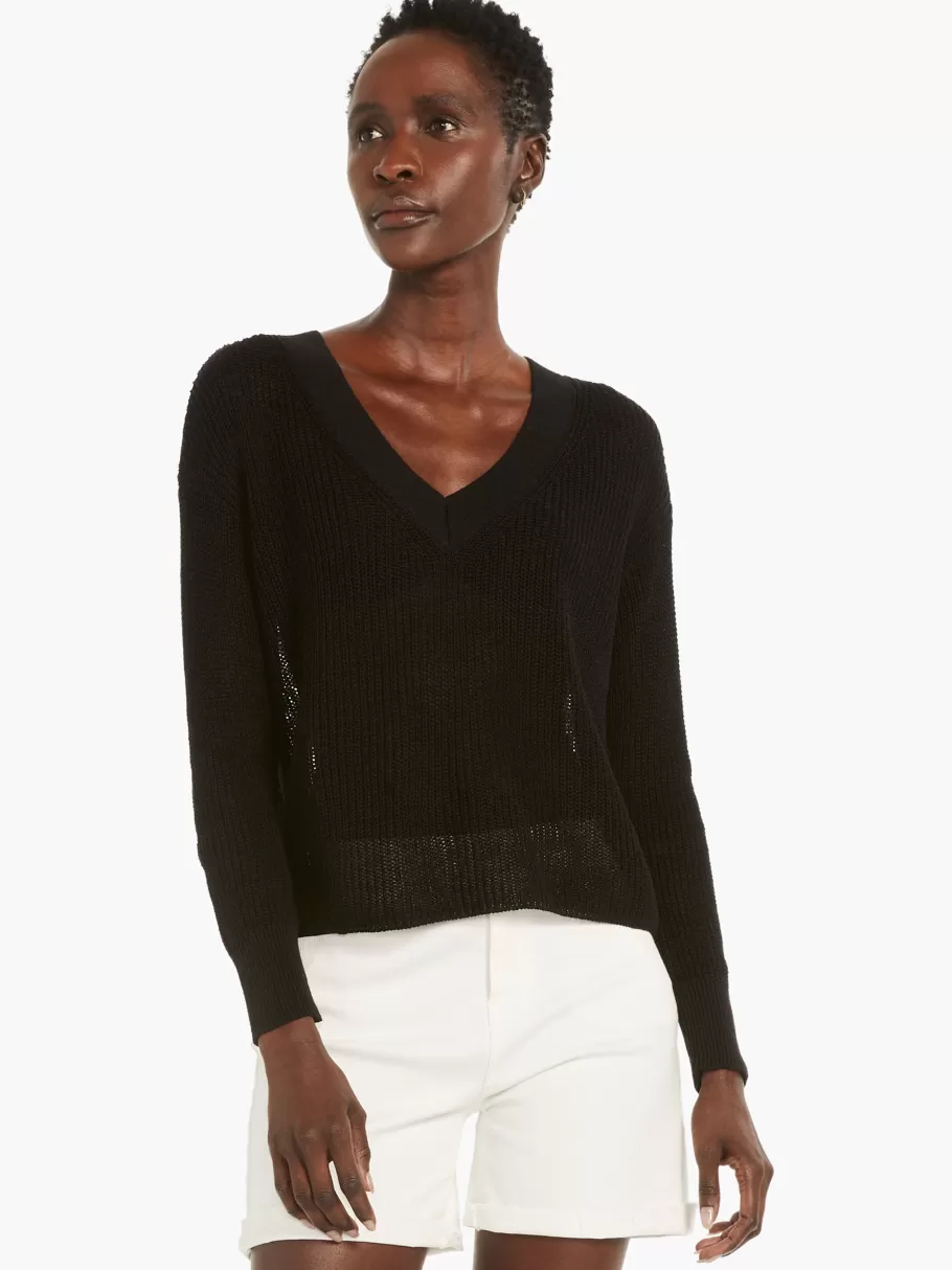 NIC+ZOE Textural V-Neck Summer Sweater^Women Sweaters