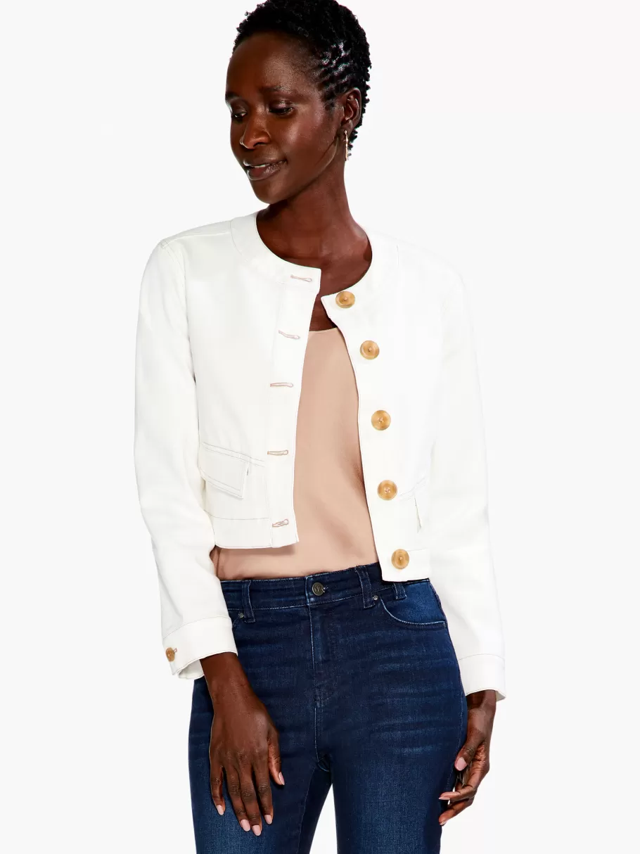 NIC+ZOE Top It Off Denim Jacket^Women Jackets + Blazers
