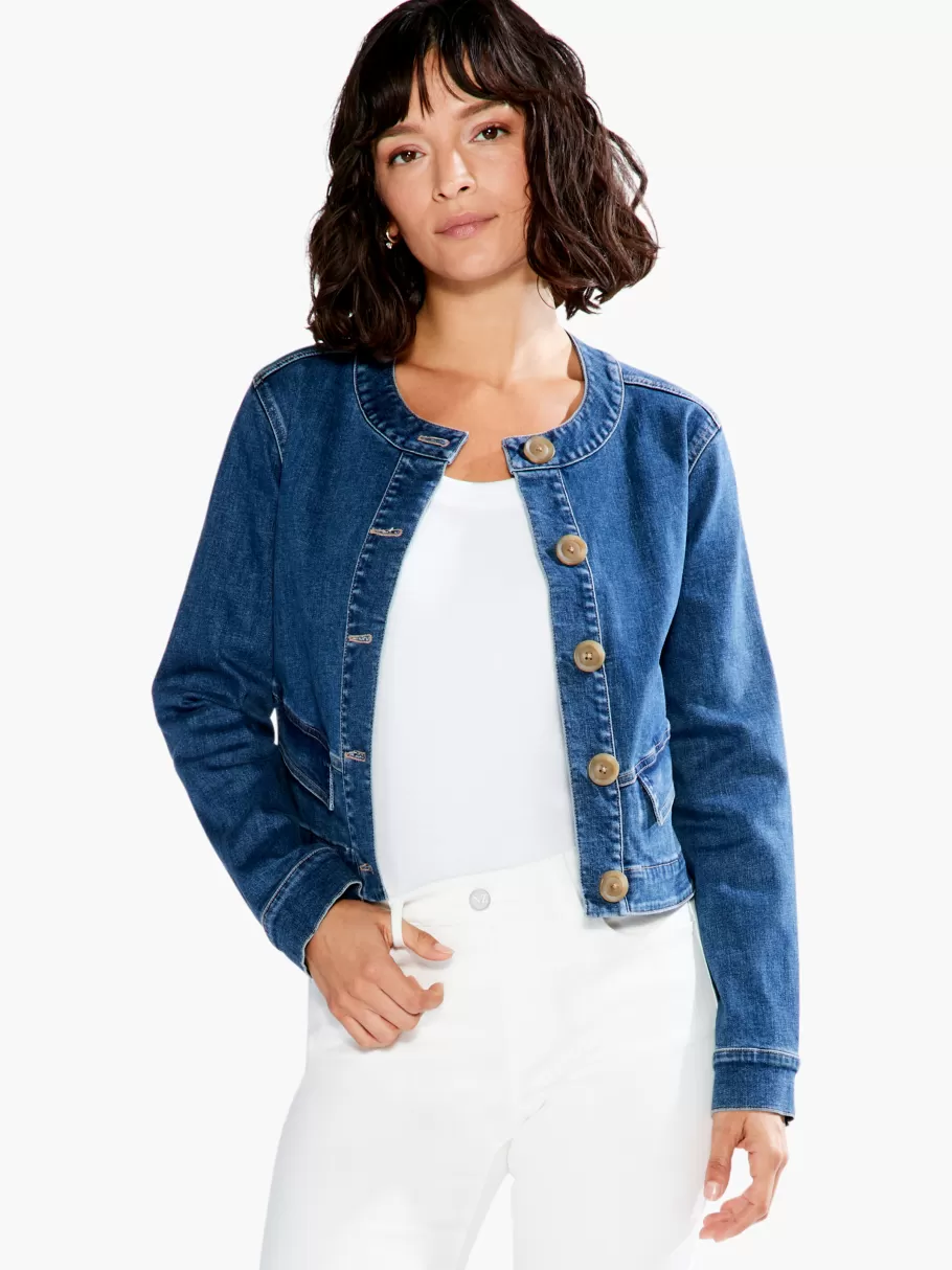 NIC+ZOE Top It Off Denim Jacket^Women Jackets + Blazers