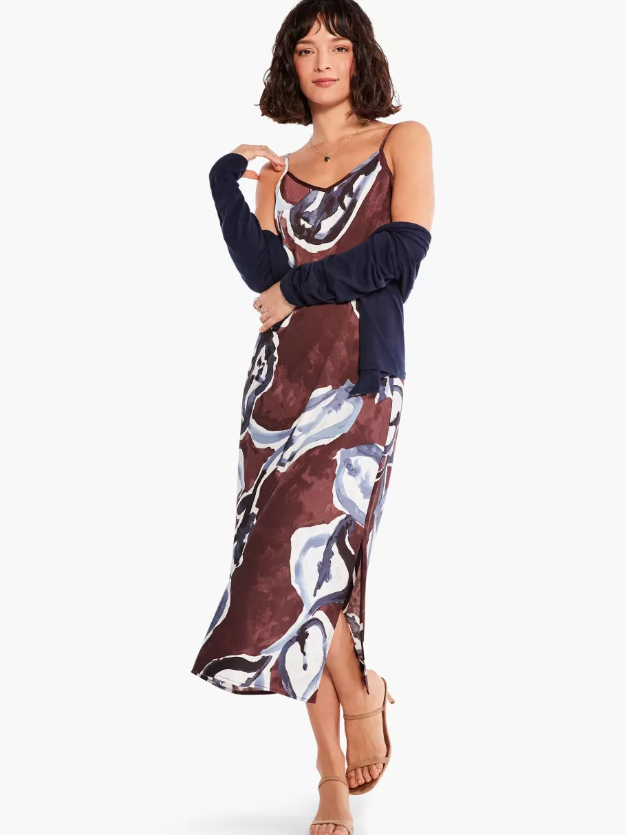 NIC+ZOE Watercolor Vines Slip Dress^Women Dresses + Skirts