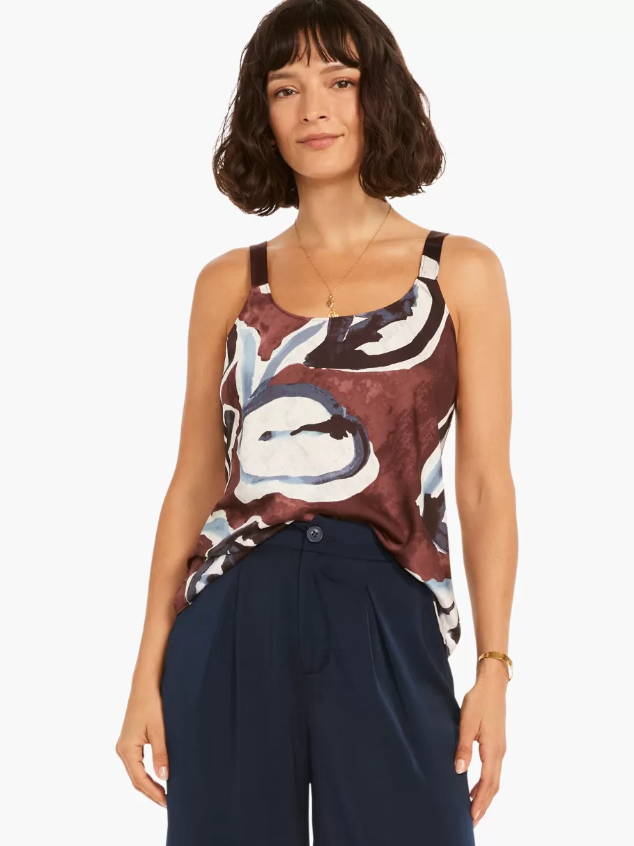 NIC+ZOE Watercolor Vines Tank^Women Shirts + Blouses